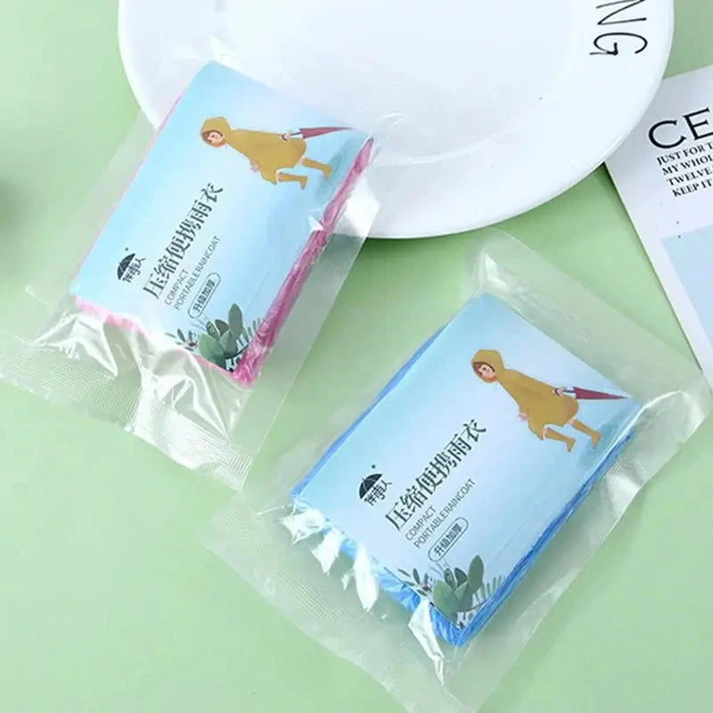 Outdoor Hooded Rain Poncho For Adult Waterproof Lightweight Unisex Raincoat Jacket For Hiking Camping Emergency 99 in 1