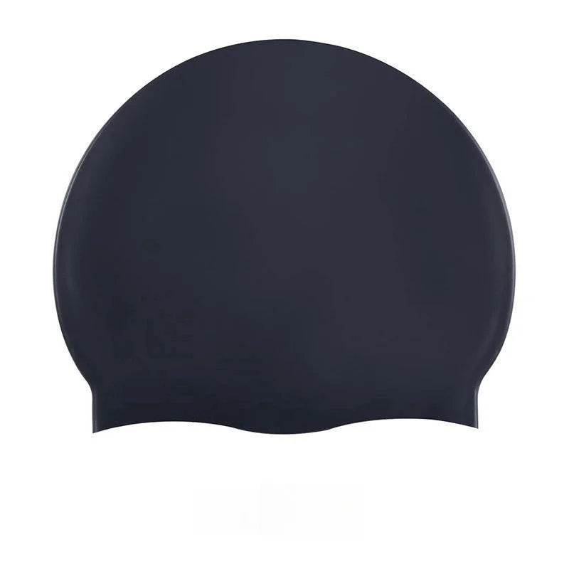 High Quality Silicone Swimming Cap for Adults Men Women Children Large Waterproof Ear Protector With No Wut Head Long Hair