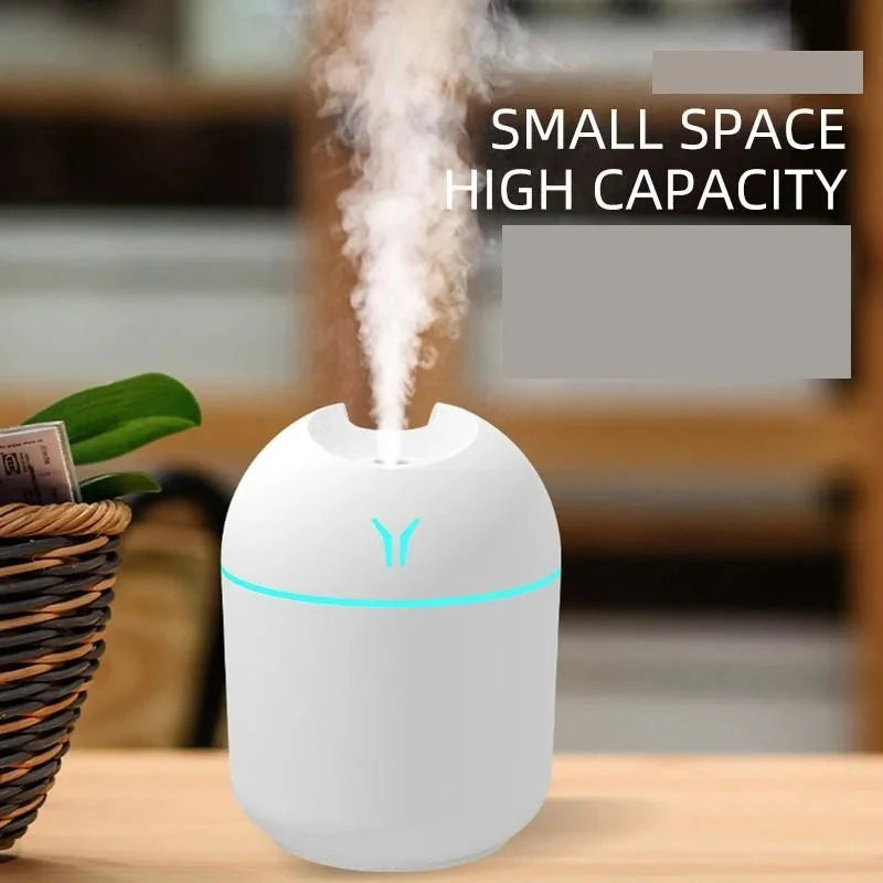 250ML USB Mini Air Humidifier Aroma Essential Oil Diffuser For Home Car Ultrasonic Mute Mist Maker Diffuser with LED Color Lamp 99 in 1