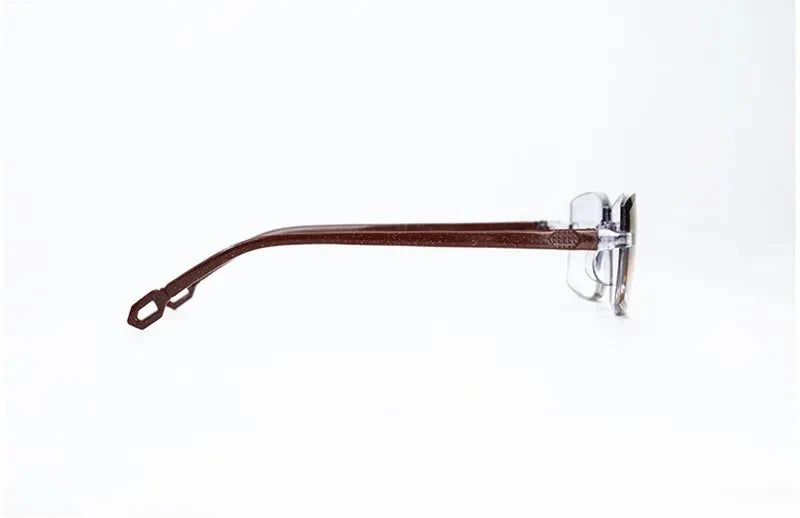 2 Pair New Men Women Rimless Reading Glasses Anti Blue Light Bifocal Far Near Magnification Eyewear Presbyopic Glasses +150 +200 99 in 1