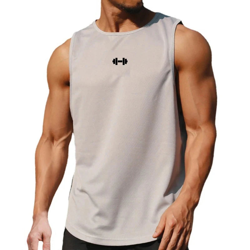 Summer Men's Gym Tank Top Fitness Training Clothing Quick-drying Loose Bodybuilding Sleeveless Shirt Men Fashion Basketball Vest 99 in 1