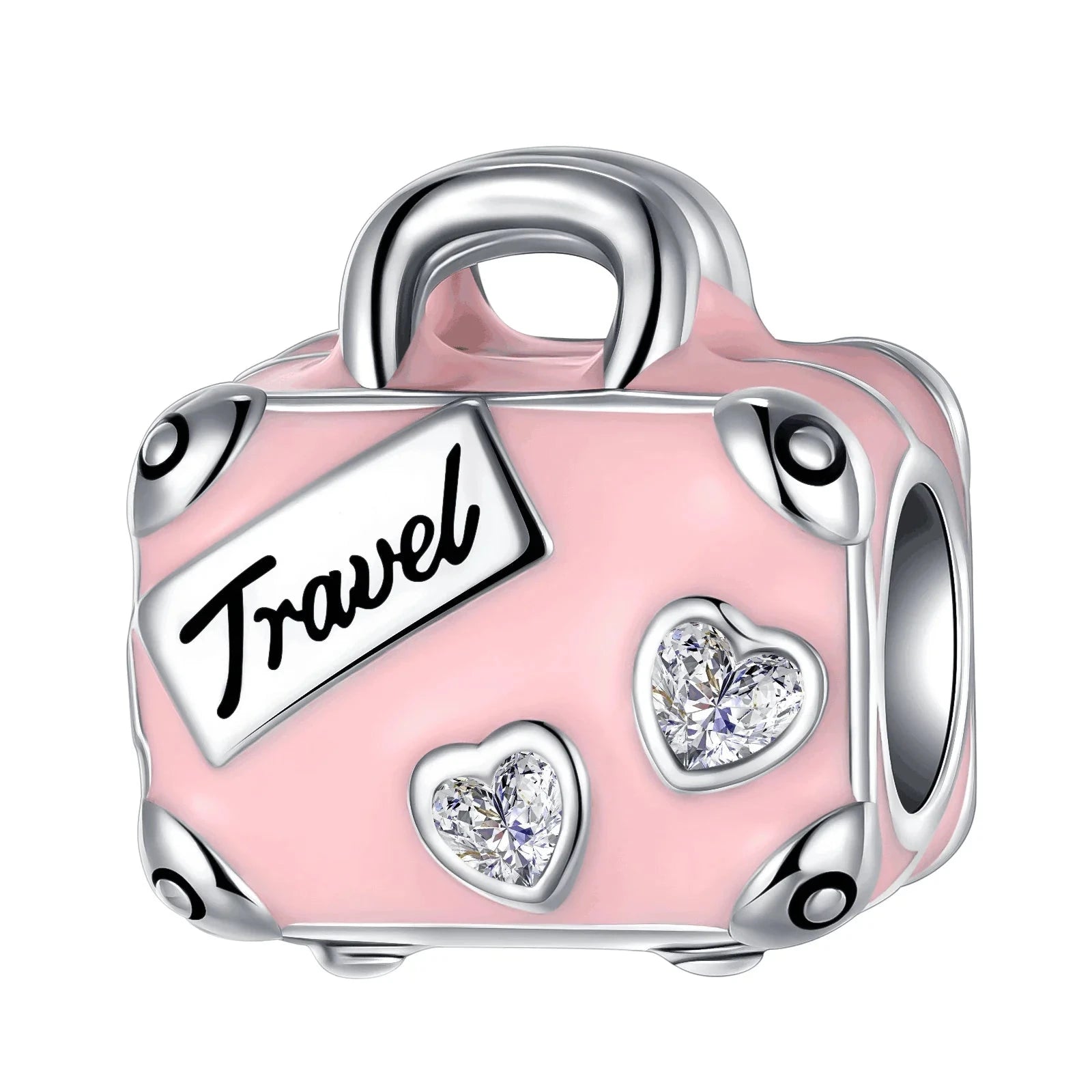 Back To School 925 Sterling Silver Charms Bag Earphone Magic Cube Watch Games Console Bead Pendant Fit Bracelet Necklace Jewelry 99 in 1