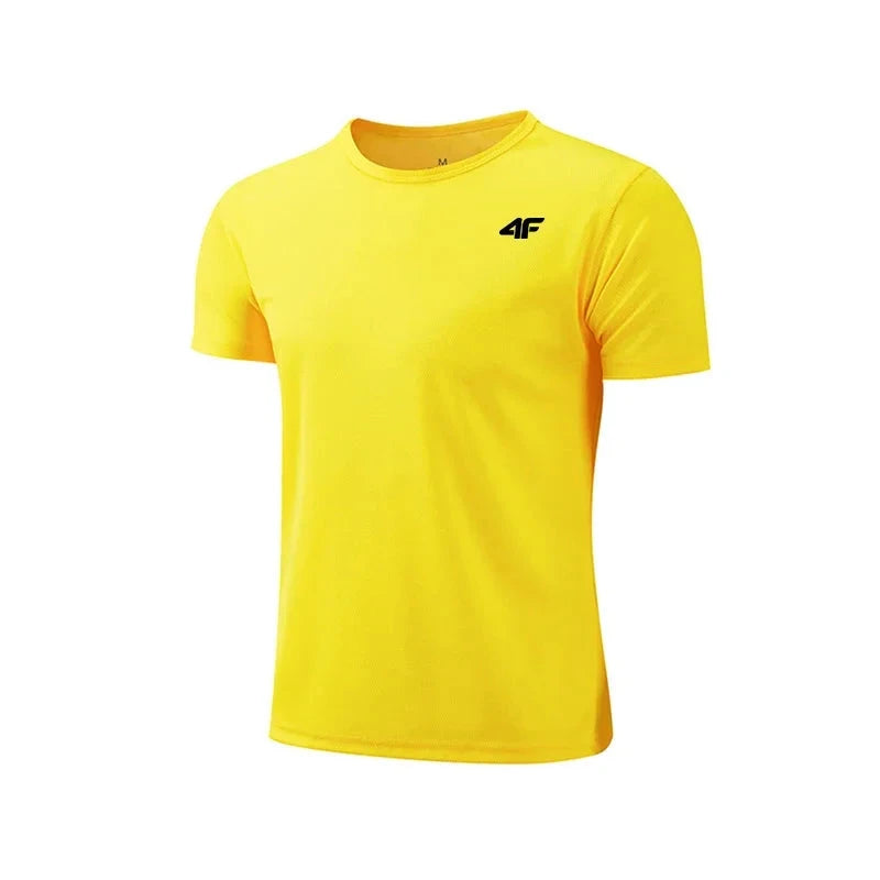 Men's Summer Exercise Trainning T-shirt High Quality Breathable Quick Dry Short Sleeved Top Marathon Gym Fitness Basketball Tees 99 in 1