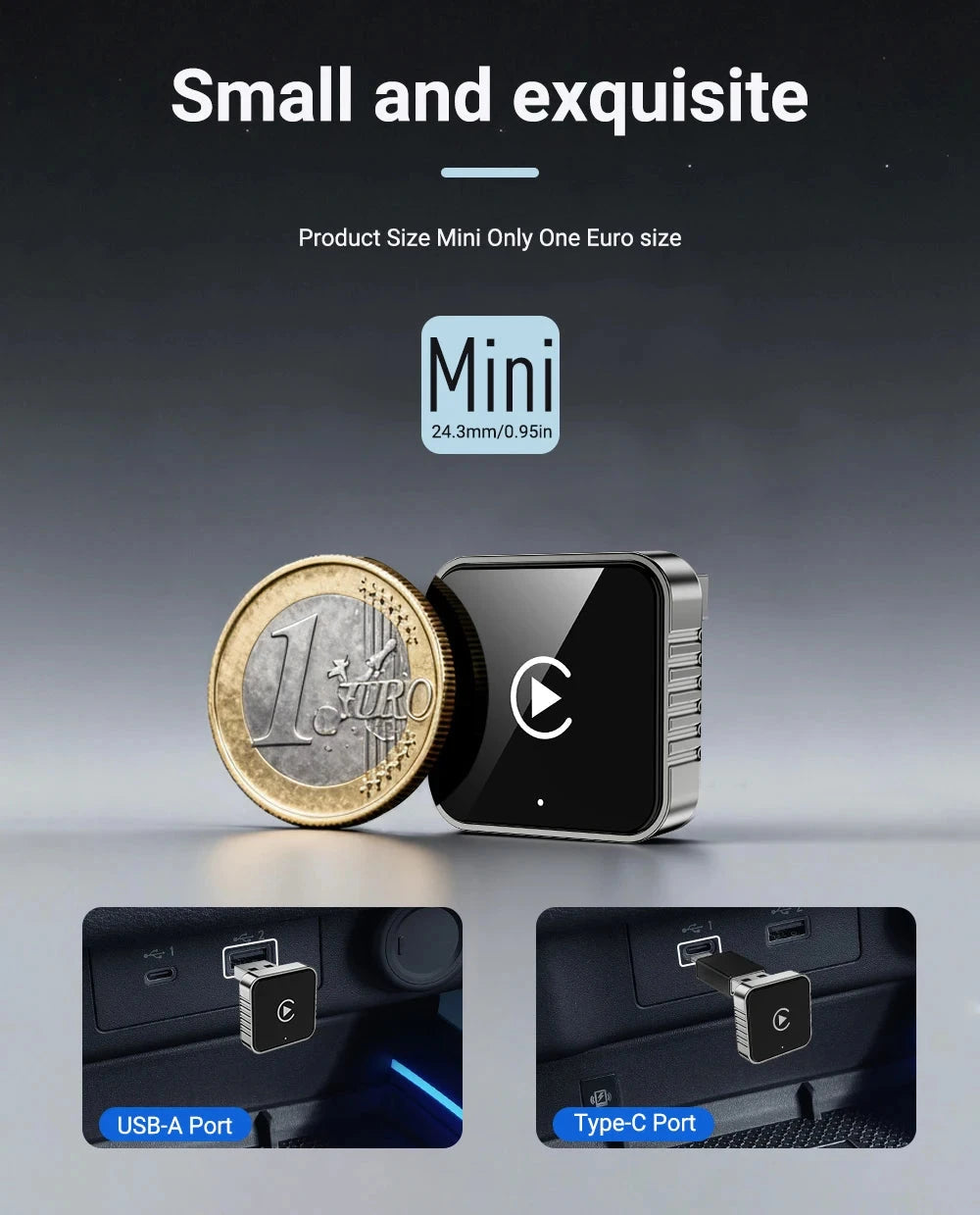 XUDA 2 in1 Wired to Wireless CarPlay Android Auto Adapter for OEM Car Stereo With USB Dongle Smart Mini Box Plug and Play Blueto 99 in 1