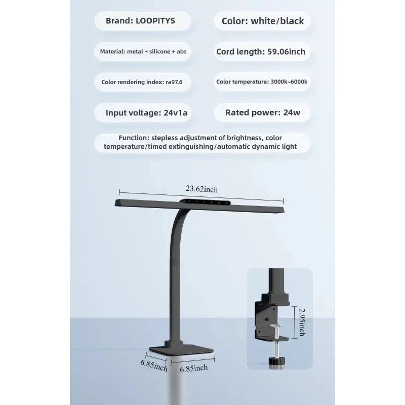 Touch Remote Control Dimmable LED Desk Lamp Intelligently Controlled Eye Protection for Reading Student Dormitory Bedroom 99 in 1