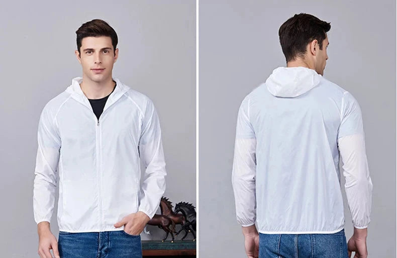 LNGXO Unisex Hiking Jacket Men Women Waterproof Quick Dry Camping Windbreaker Trekking Fishing Rain Coat Outdoor Anti UV Clothes 99 in 1