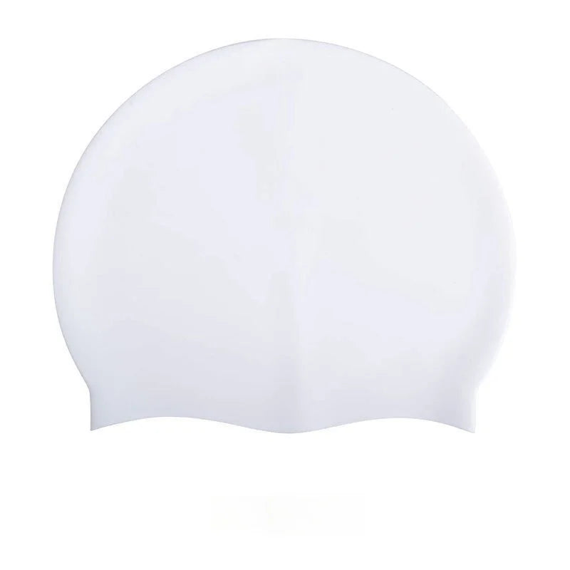 High Quality Silicone Swimming Cap for Adults Men Women Children Large Waterproof Ear Protector With No Wut Head Long Hair