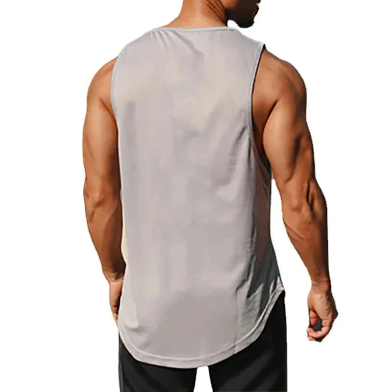 Summer Men's Gym Tank Top Fitness Training Clothing Quick-drying Loose Bodybuilding Sleeveless Shirt Men Fashion Basketball Vest 99 in 1