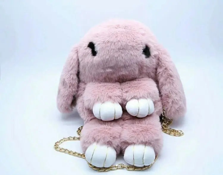 Rabbit Bag Crossbody Bag Imitation Otter Rabbit Fur Rabbit Bag Plush Bag Bag Women's Bag Bag 2023 New Fashion Chain Bag