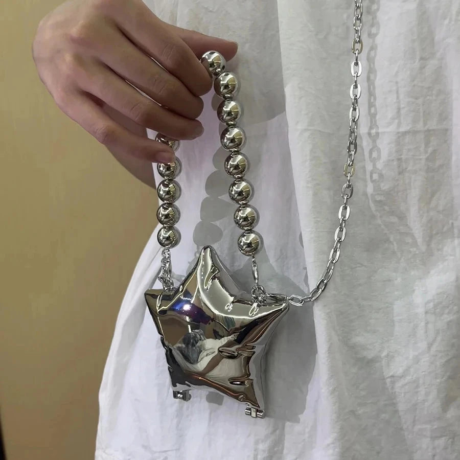 2024 New Metal Mini Lipstick Bags for Women High Quality Shoulder Bag Fashion Flower Satche Women's Accessory Bag 99 in 1