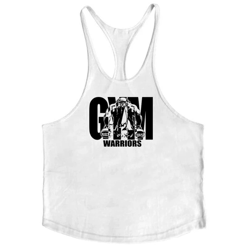 Gym Bodybuilding Tank Tops Fashion Y-back Suspenders Vests Cotton Breathable Sleeveless Singlets Mens Fitness Muscle Sport Shirt 99 in 1