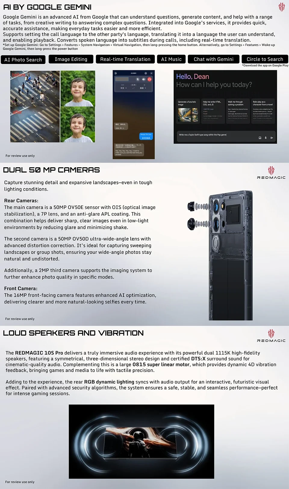 RedMagic 10S Pro global Version 5G game telephone Snapdragon 8 Elite leading 7050mAh 80W fast charge 6.85 inches 99 in 1