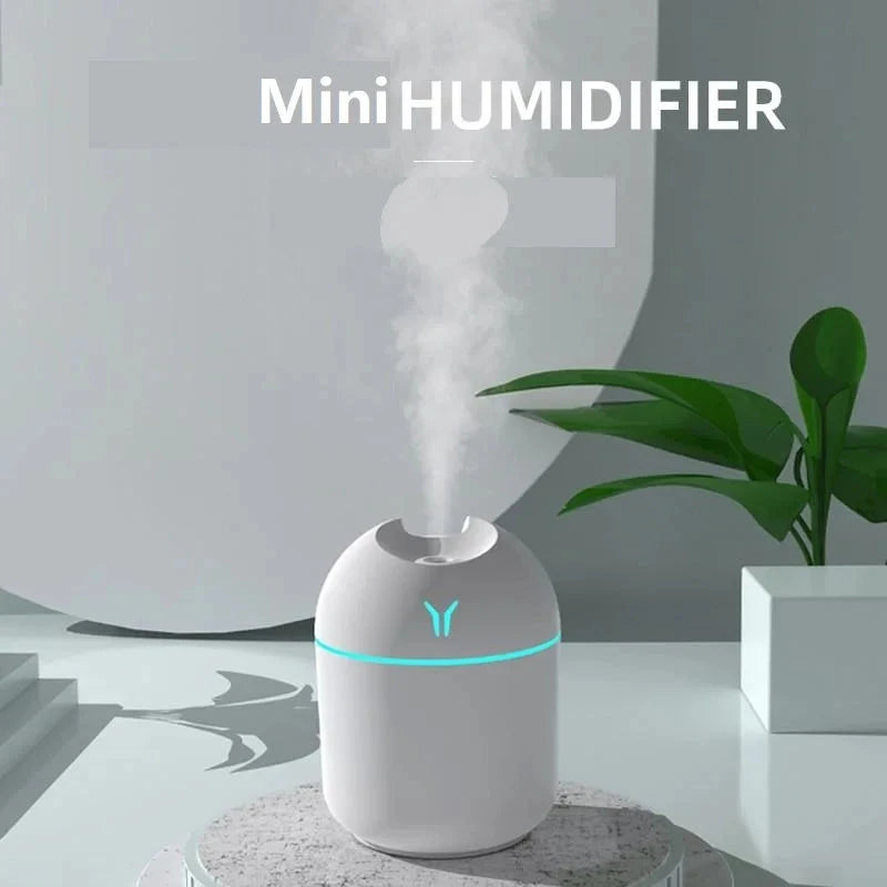 250ML USB Mini Air Humidifier Aroma Essential Oil Diffuser For Home Car Ultrasonic Mute Mist Maker Diffuser with LED Color Lamp 99 in 1